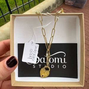 Brass Heart Necklace